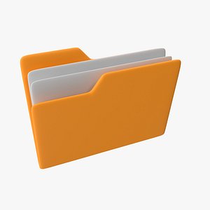 3D Cartoon Folder model