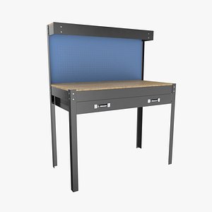3D model workbench bench