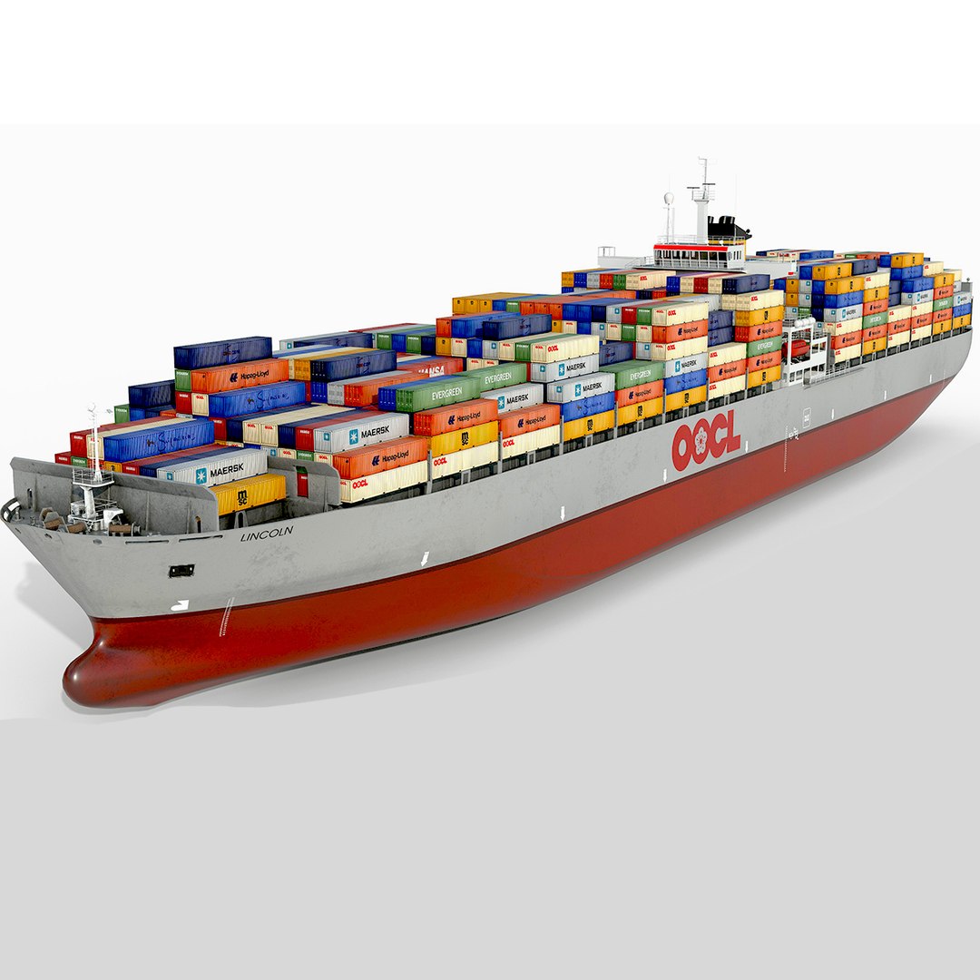 Container Ship 300m 3D - TurboSquid 1635974