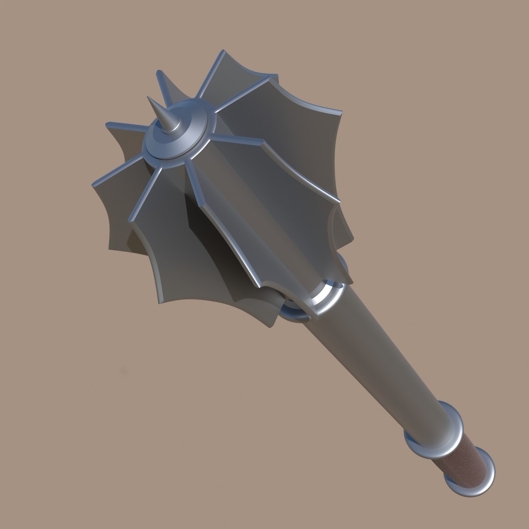 Steel Mace Club Blunt 3D TurboSquid 1651024