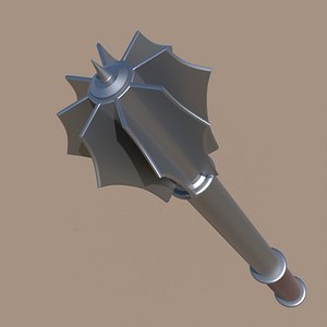 steel mace club blunt 3D
