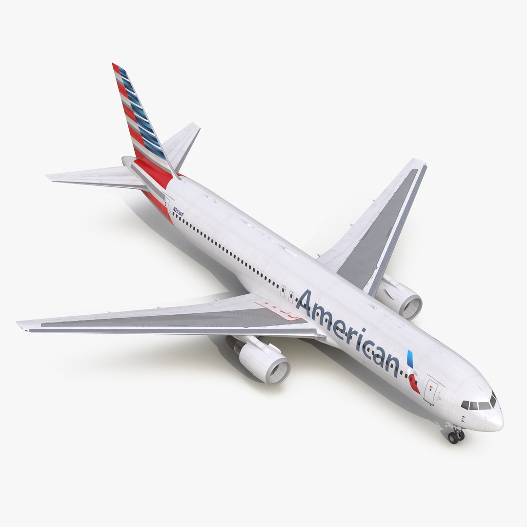 Boeing 767-300 American Airlines 3D Model 3D model preview