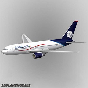 3dsmax b767-200 aeromexico 767-200 767