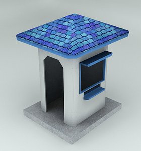 security guard house 3d model
