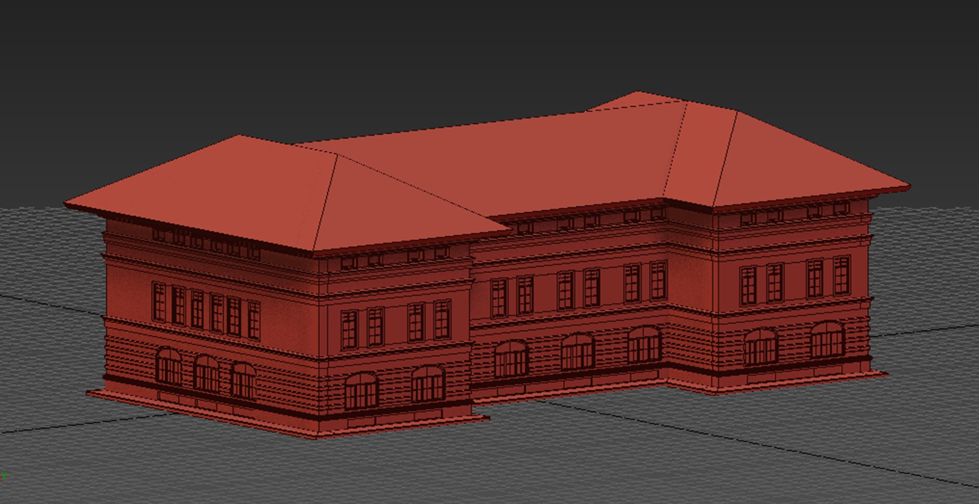 Neoclassical Building Model - TurboSquid 1274259