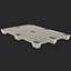 Reusable Plastic Pallet Green 3D Model