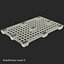 Reusable Plastic Pallet Green 3D Model