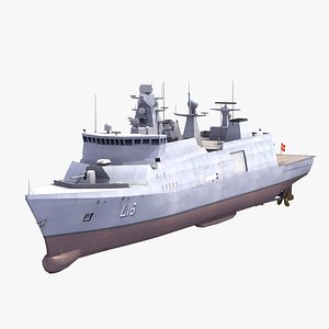 3D command frigate absalon model