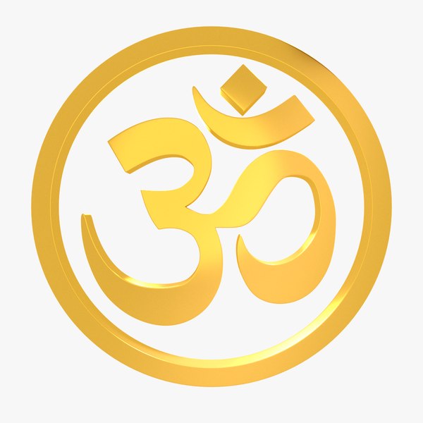 om symbol 3d model