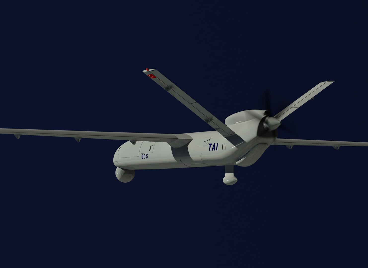 3d Model Unmanned Vehicle Uav Anka