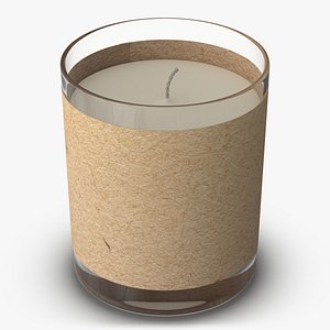 3d candle glass
