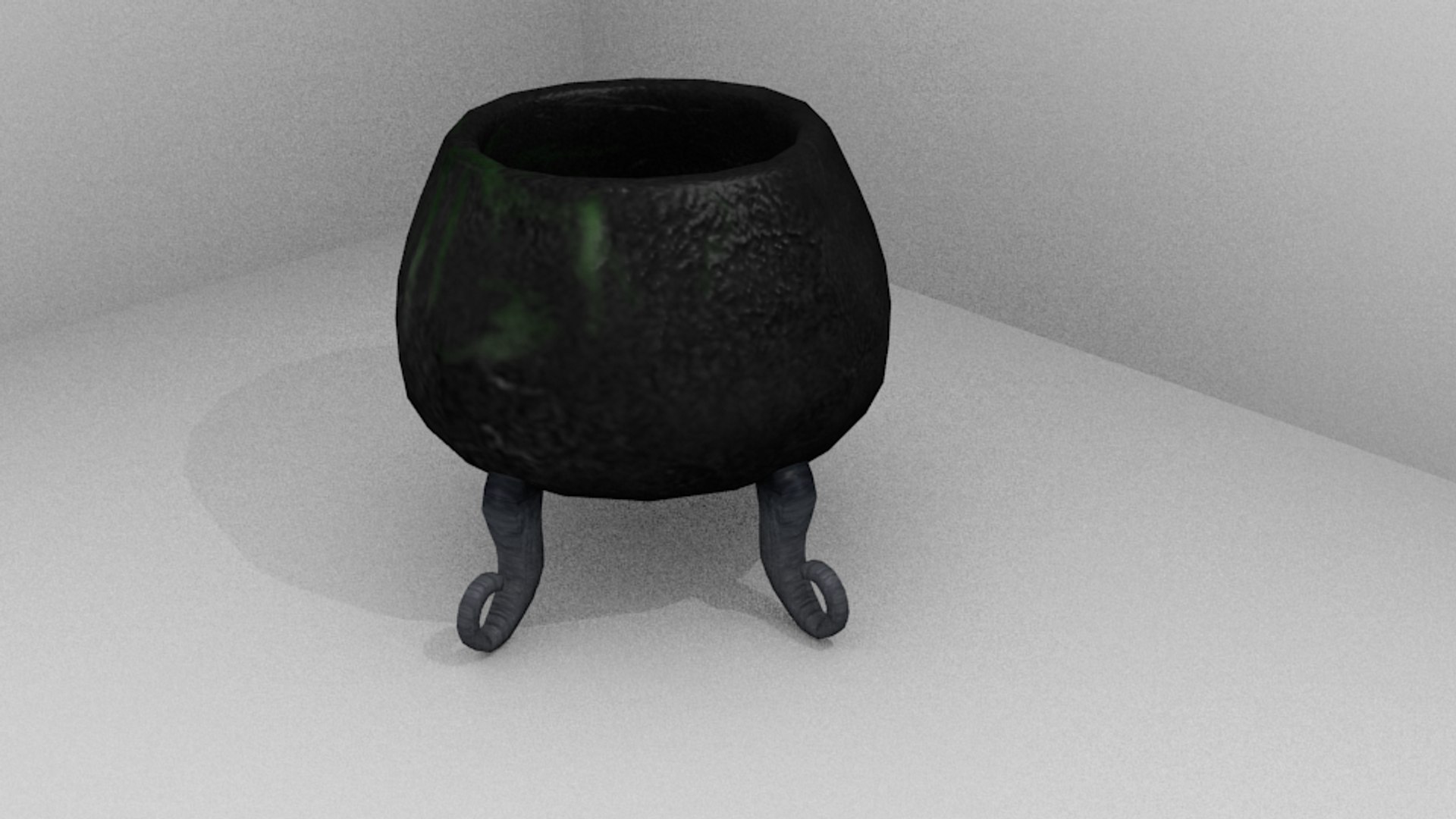 3d Low-poly Magic Cauldron Model
