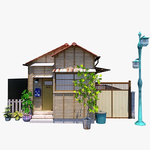 3D japanese townhouse