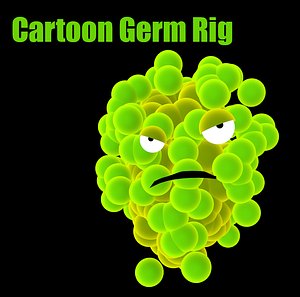 3d cartoon germ rig