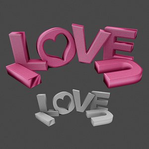 3D model sing prop valentine