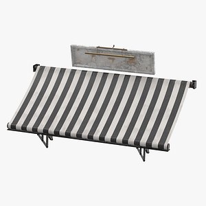 3D store awning 03 model
