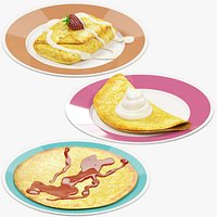 Pancakes on Plate Collection V4