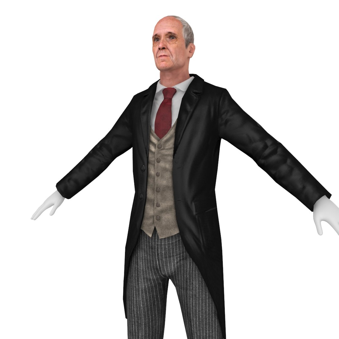 3D model butler rigged - TurboSquid 1289583