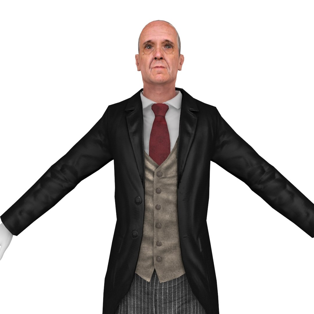 3D model butler rigged - TurboSquid 1289583