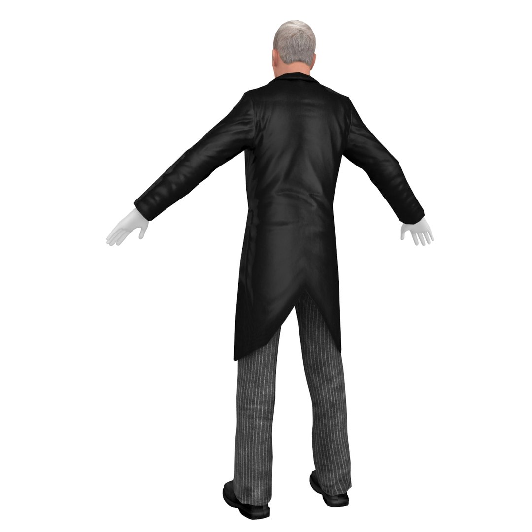 3D model butler rigged - TurboSquid 1289583