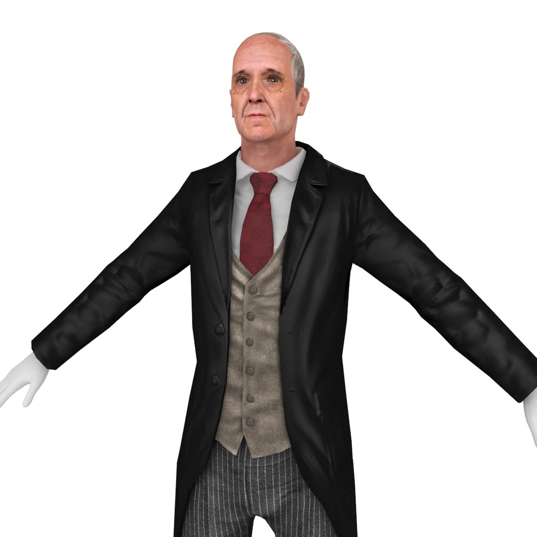 3D model butler rigged - TurboSquid 1289583