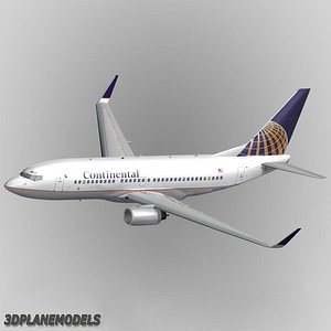 3ds b737-700 continental airlines 737