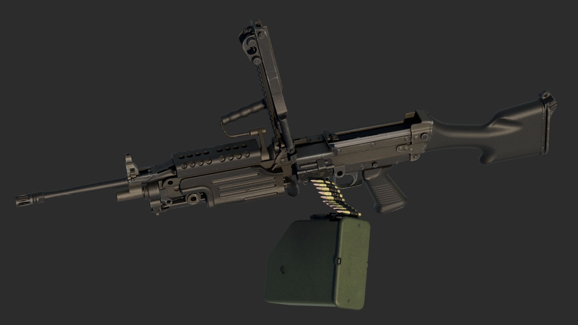 3D model M249 Machine - TurboSquid 2100668