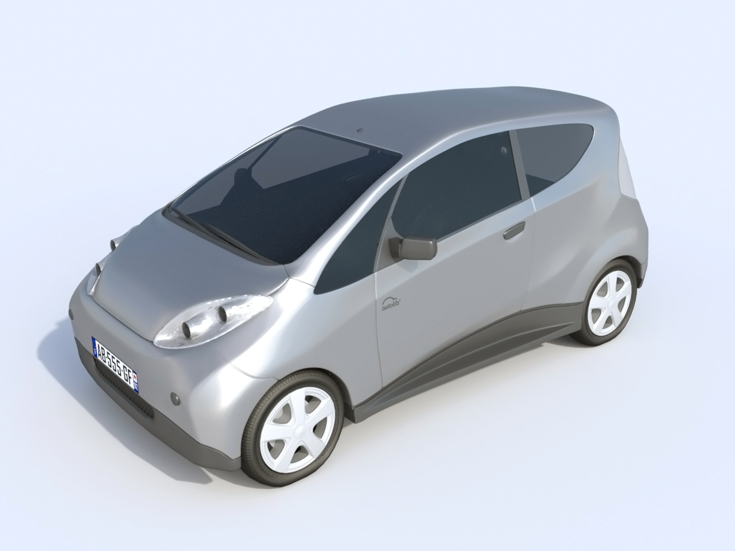 Paris Electric Car Autolib 3d Model