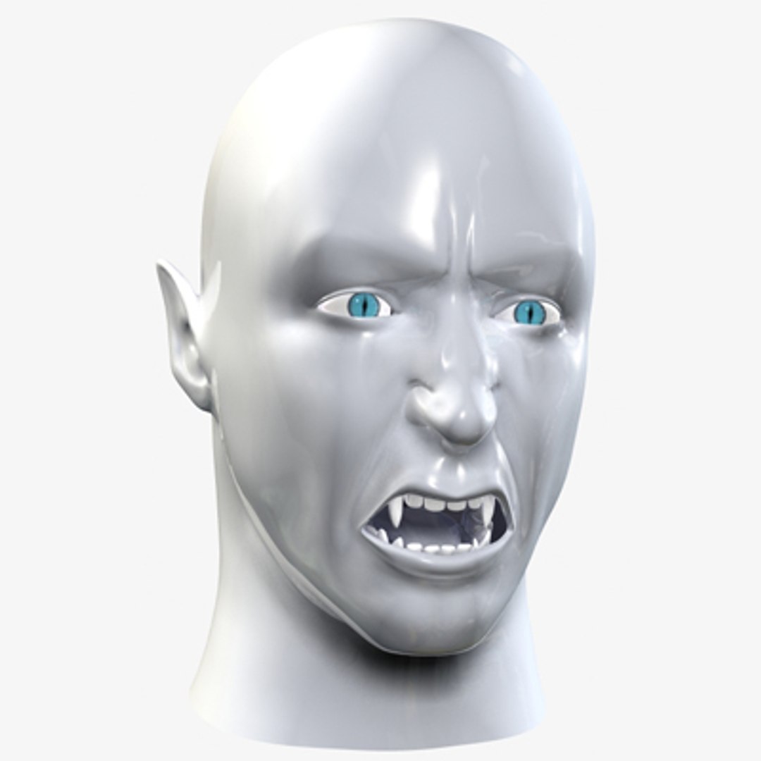 3d man head werewolf vampire