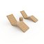 3D model Sun Lounger 02