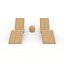 3D model Sun Lounger 02