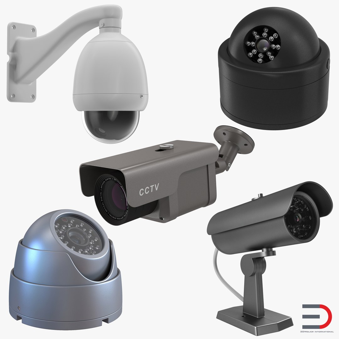 CCTV Cameras Collection 3D model preview