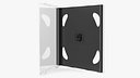 Double Clear CD Jewel Case with Black Tray