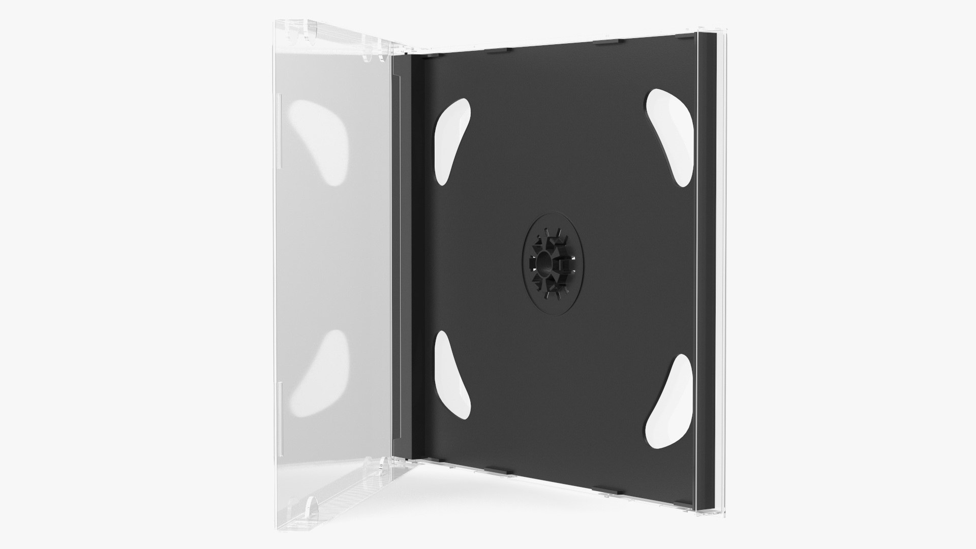 Double Clear CD Jewel Case and Blu Ray Disc Collection 3D model preview