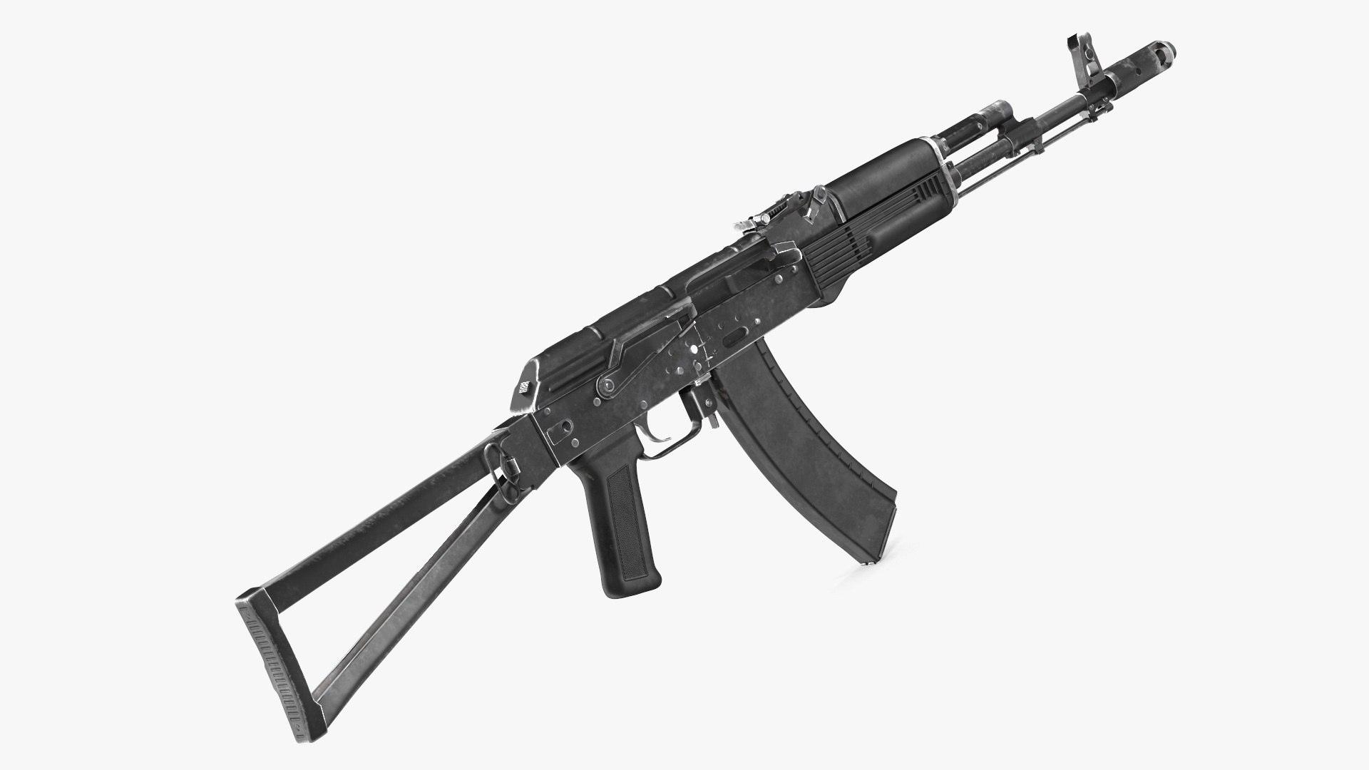 Iconic Assault Rifle AKS 74 3D model preview