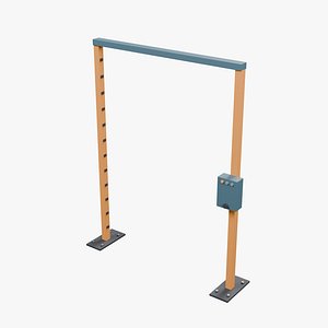 Machine Safety Light Curtain Portal 3D model
