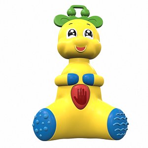 Plastic baby toy donkey 3D model