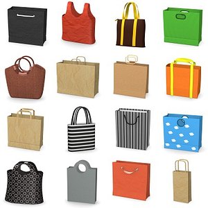 shopping bags 3d model