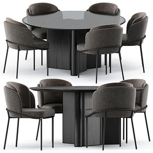 3D fil noir chair lou