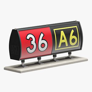 3D model Airfiled Ground Guidance Sign
