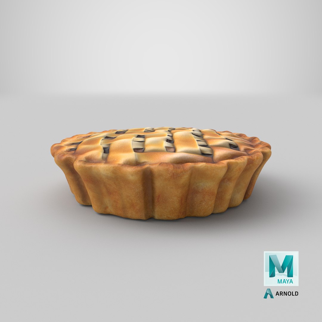 3D Apple Pie model https://p.turbosquid.com/ts-thumb/WX/F5tYjn/fl/stemcell_maya_arnold_render/png/1678939709/1920x1080/fit_q87/163b55be0639350cd55d137d3720aeee65a1a62d/stemcell_maya_arnold_render.jpg