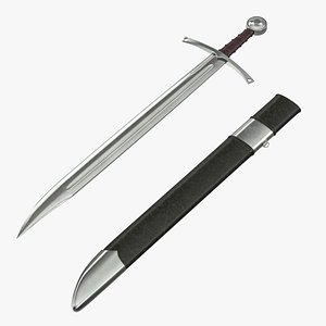 Falchion Sword with Sheath