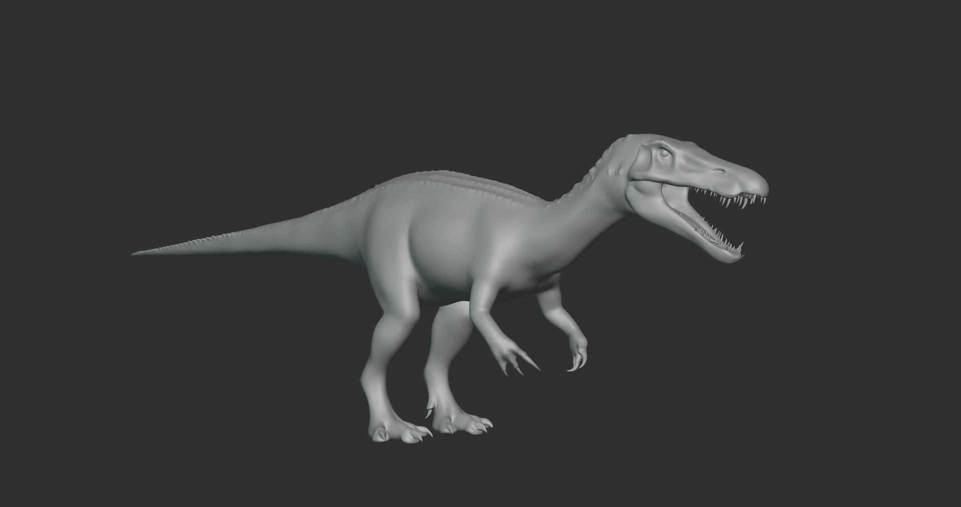 3D Baryonyx Basemesh Low Poly - TurboSquid 1993637