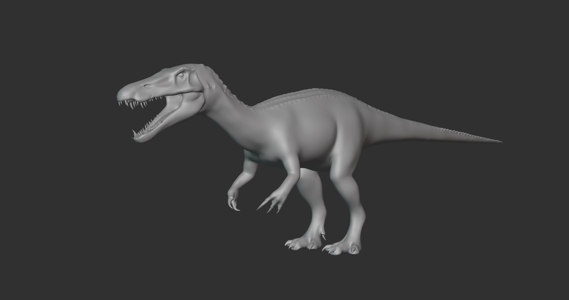 3D Baryonyx Basemesh Low Poly - TurboSquid 1993637