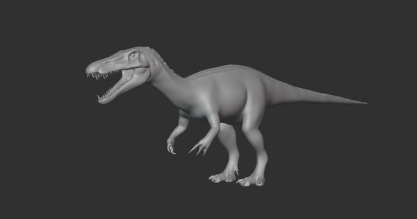 modelo 3d Baryonyx Basemesh Low Poly - TurboSquid 1993637