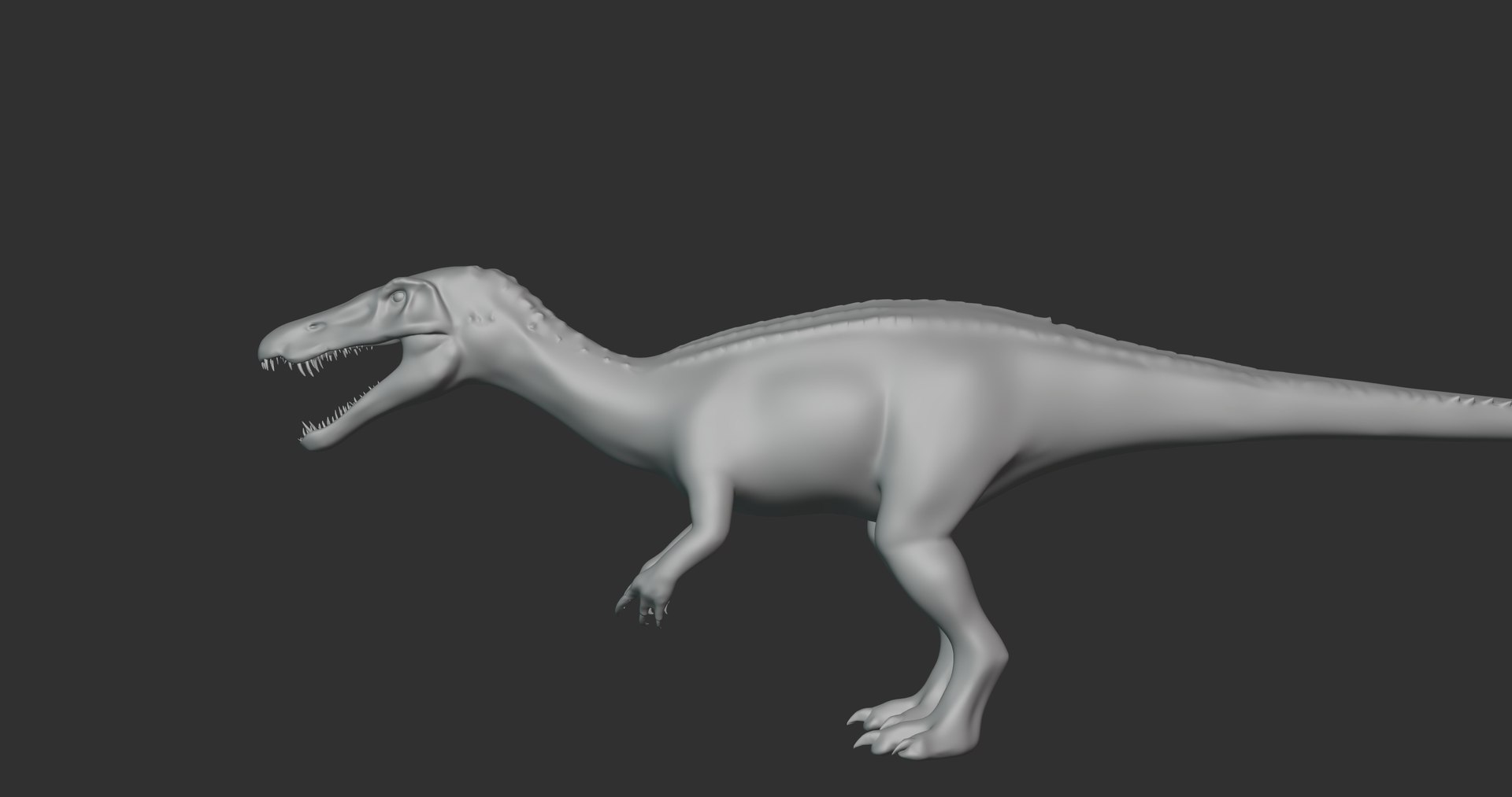 3D Baryonyx Basemesh Low Poly - TurboSquid 1993637