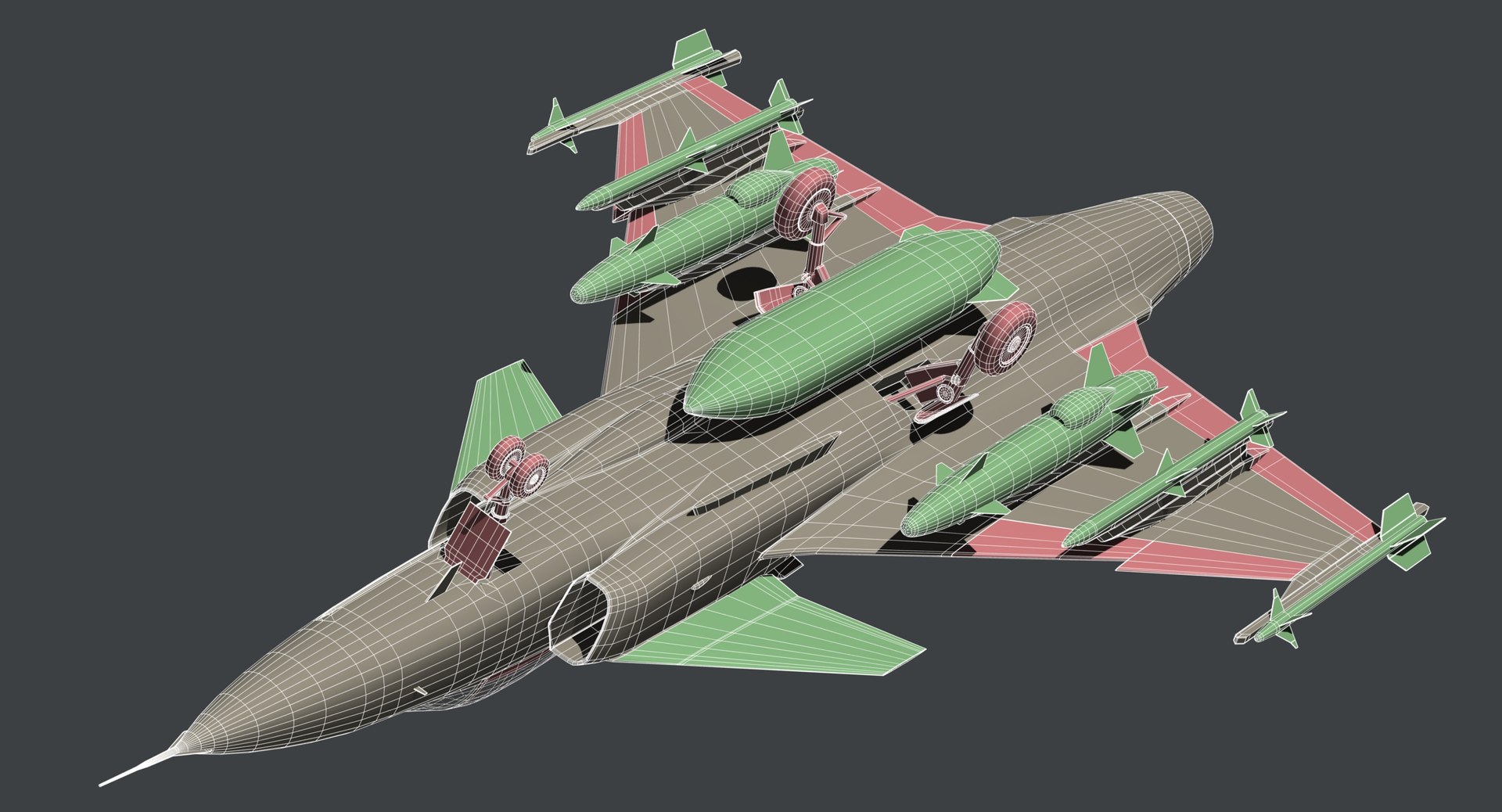 3D Model JAS 39 Gripen Splinter Camo - TurboSquid 2081344
