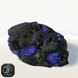 ore blue 3d model