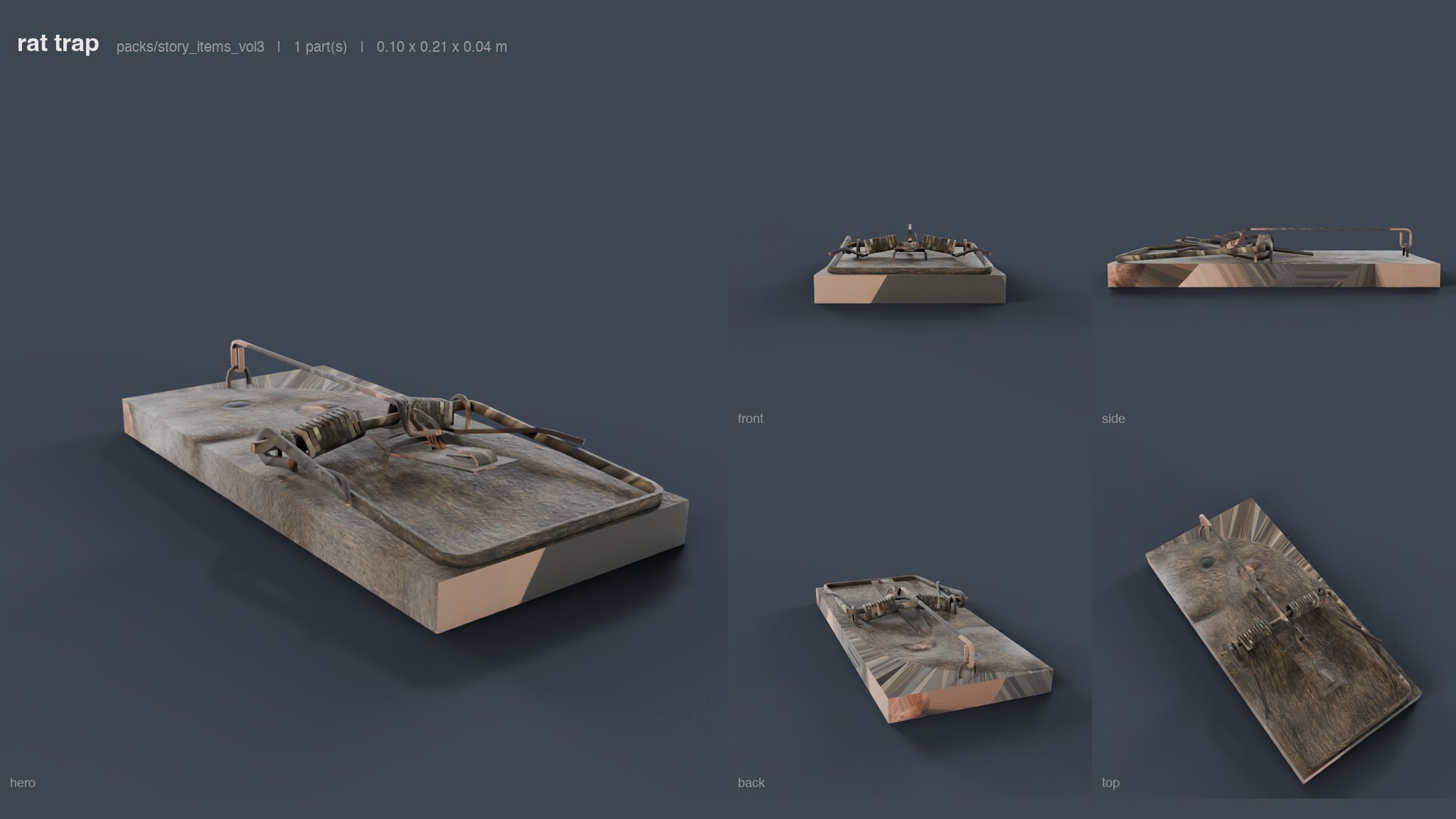3D Story Items Pack Vol 3 https://p.turbosquid.com/ts-thumb/WX/MEaZ40/0V/06_05_rat_trap_angles/png/1791513459/1920x1080/fit_q87/4110674c5588210073307d409dd094dfe705ad2e/06_05_rat_trap_angles.jpg