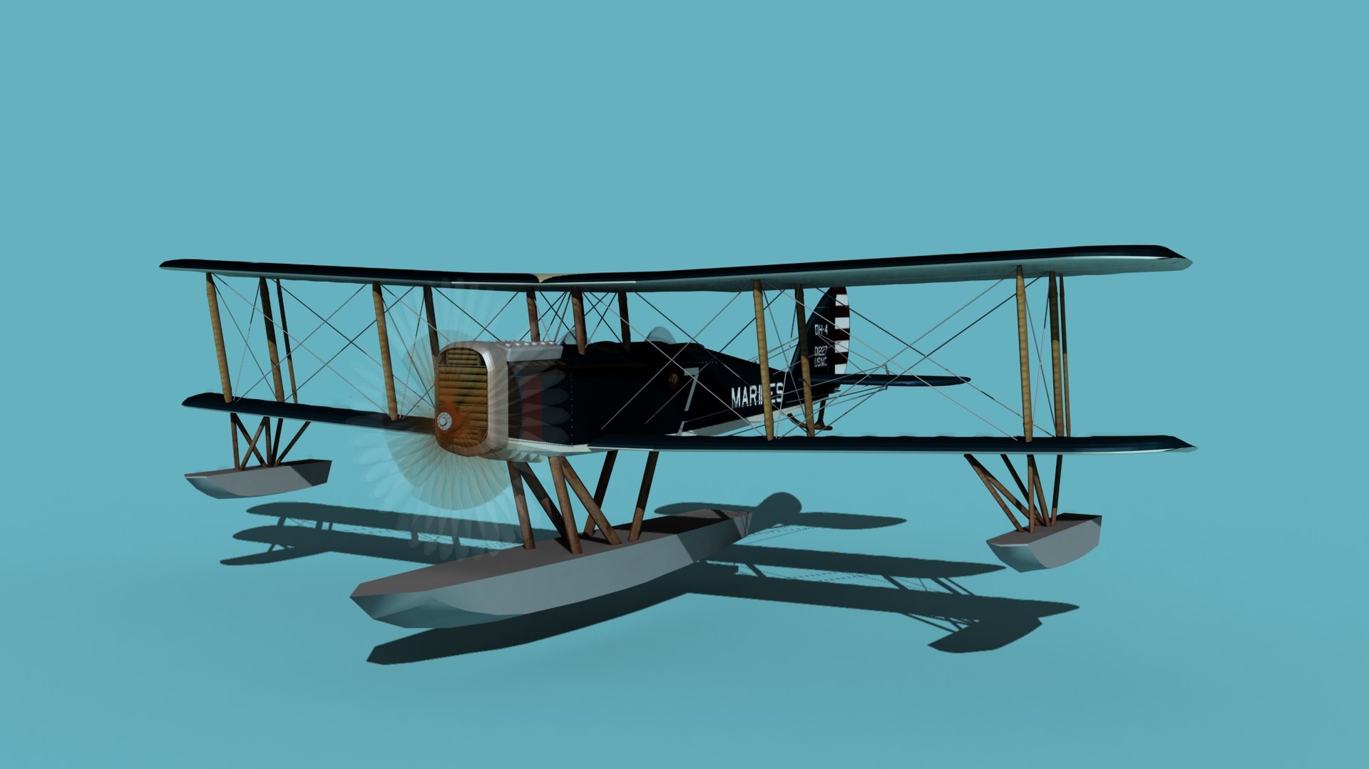 Airco DH-4 US Marines Seaplane 3D model - TurboSquid 1752494